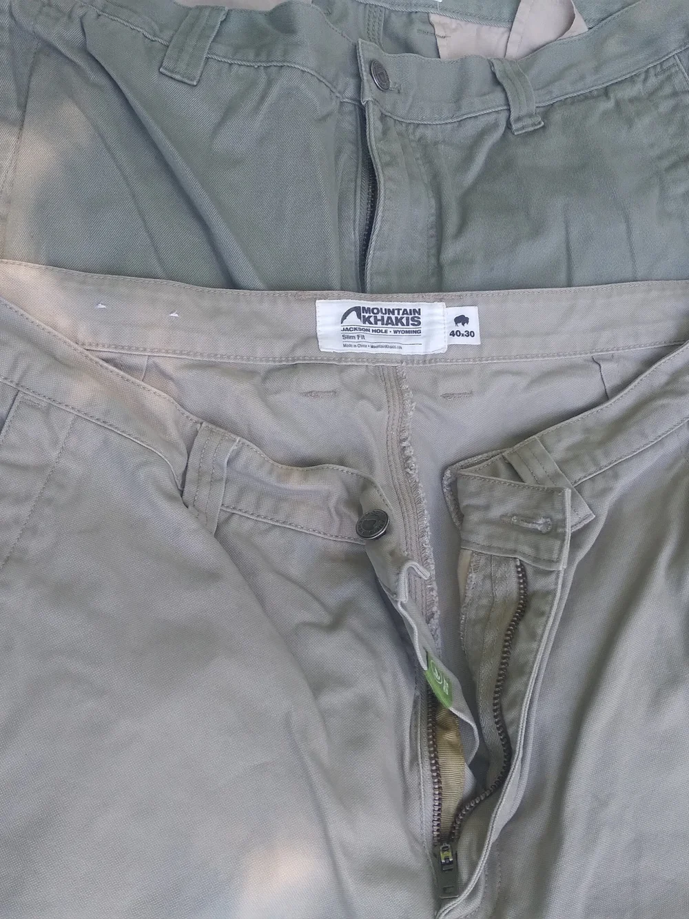 Mountain Khakis Men's Chinos in Tan, Olive, and Light Khaki - Picture 3 of 5
